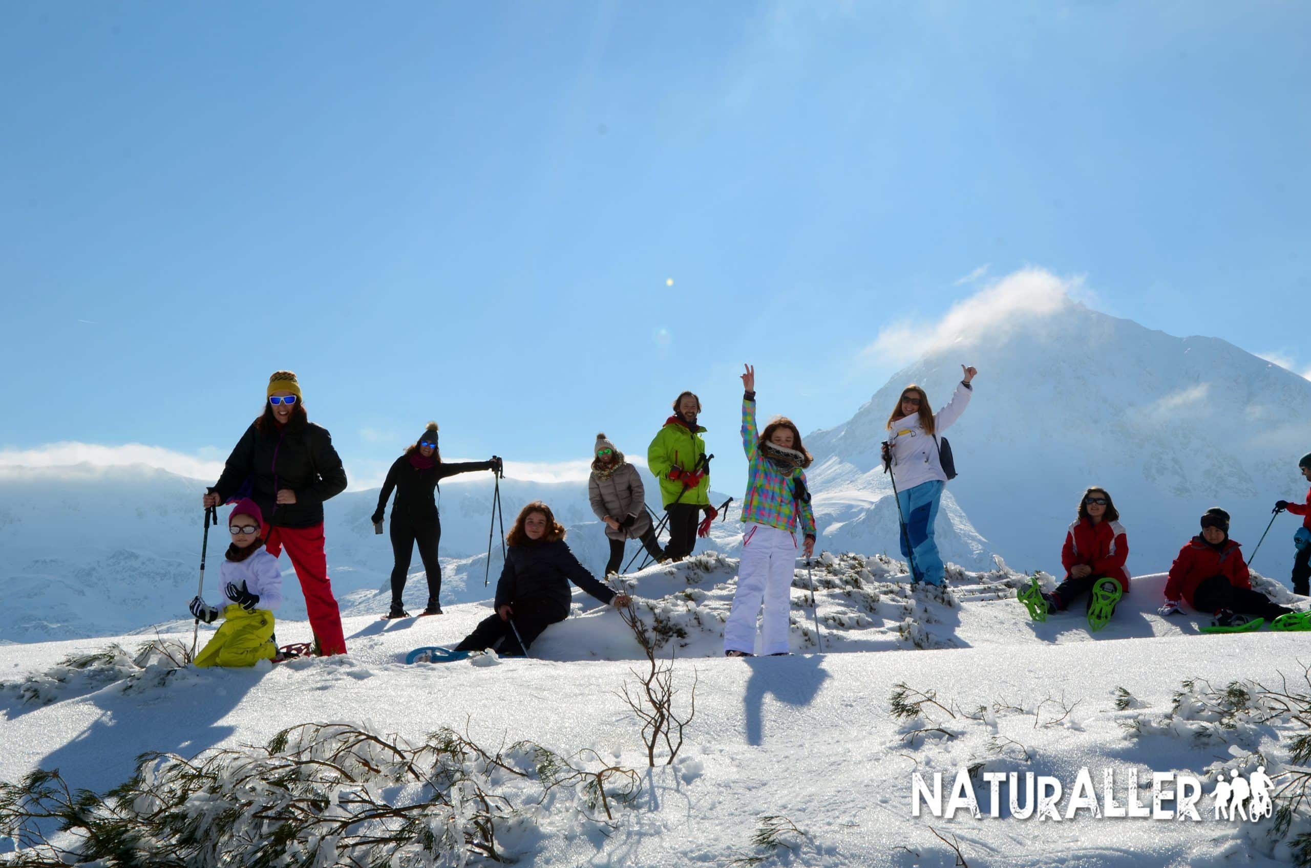 Raquetas de Nieve con niños Raquetas de Nieve iniciación