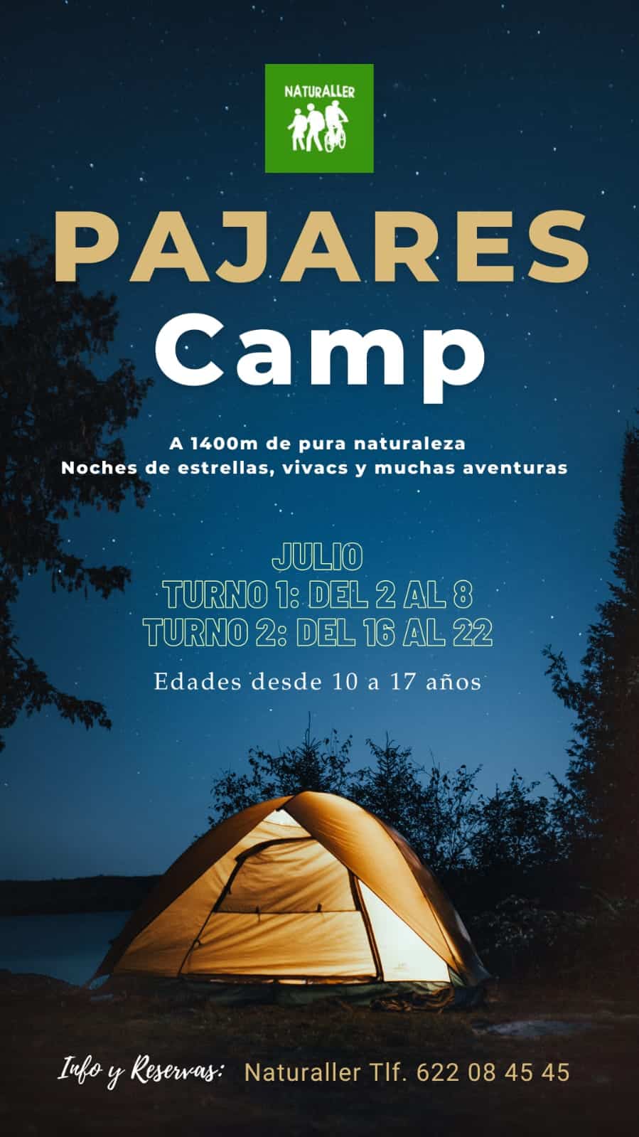 campamento pajares juvenil multiaventura cartel pajares camp