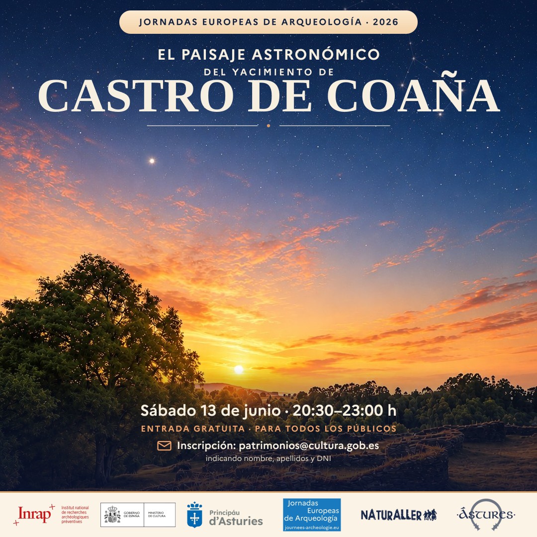 Evento astronómico en Castro de Coaña, junio 2026.